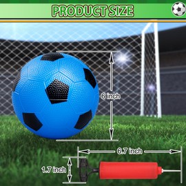 Small Soccer Ball Football for Kids Toddler Baby 3-8 8-12, Mini Soft Ball Bouncy Ball Toy for Indoor Outdoor, Green Red Blue Soccer Ball Sport Beach Pool Toy Gift for Girls Boy - 3PCS