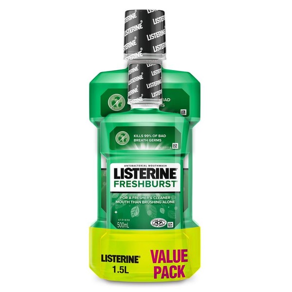 Listerine Freshburst Antibacterial Mouthwash Value Pack 1.5L