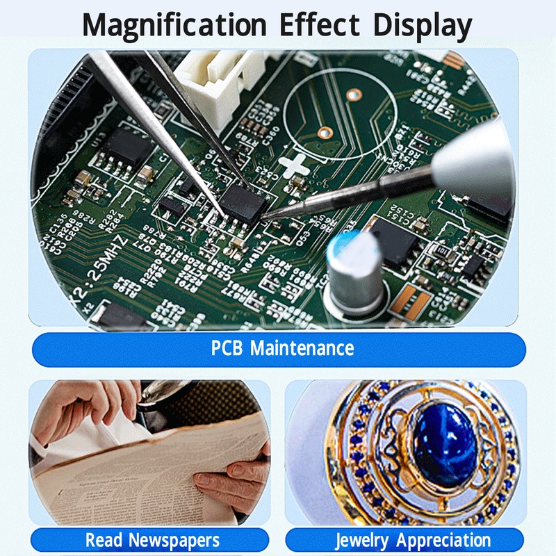 Handheld Microscope with 8 LED Lights 2 Inch IPS Screen