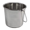 Grip Stainless Steel Bucket (2 Gallon) - Great for Pets,