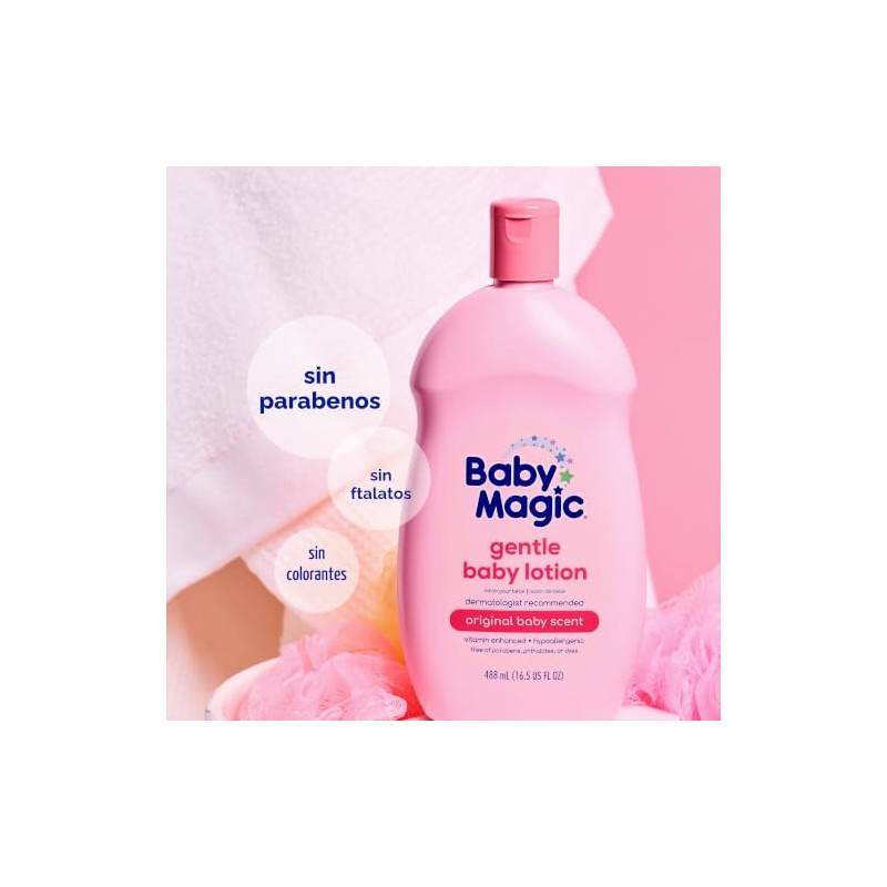 Baby Magic Baby Lotion, Camellia Oil & Marshmallow Root, 16.5oz