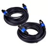 Yuyaokk 2Pack 6 ft Male Speakon to Speakon Cables, Professional
