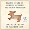 Mr. & Mrs. Panda Cosmetic Bag Dog Dachshund Merry, brown,