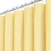 BTTN Yellow Fabric Shower Curtain - Linen Textured Weighted Cloth