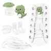 SULPO 2-in-1 Set Shoe Charms with White Elastic Shoelaces without