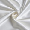 DuShow Satin Fitted Sheet King White,Silky Deep Pocket Satin Bed