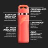 Gatorade Overtime 22 oz Stainless Steel Bottle, Straw Cap, Sage,