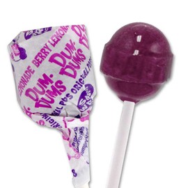 Dum Dums Berry Lemonade Lollipops - Bulk Candy Bag with Lollipops Individually Wrapped, Single Flavor Gourmet Suckers - 50 Count
