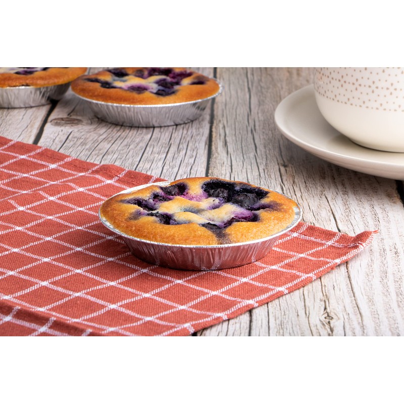 100 x Aluminium Tartlet Moulds for Cakes, Flans, Custom Cakes