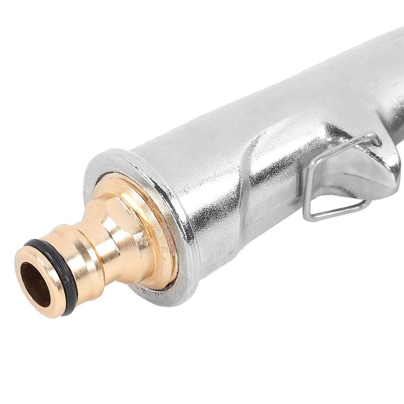 High Pressure Water Spray Gun Long Hose Brass Nozzle Adjustable