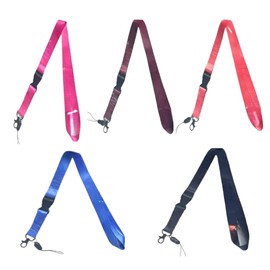 AllStyle By Patel Compatible Lanyards for Keys Neck Strap Keychain for Phones Bags Keys Cell Phones Bags Accessories (5, Black, Brown, Blue, Orange, Pink)