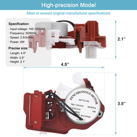 W10006355 Washer Shift Actuator Compatible with Whirlpool, Maytag, Kenmore Washer Machine, Replaces WPW10006355, AP6014711, PS11747977