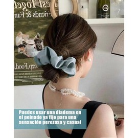 Mythya Coleteros de Satén, Ligas para Peinar el Cabello, Color Morandi Coleteros de Satén, Diadema Suave