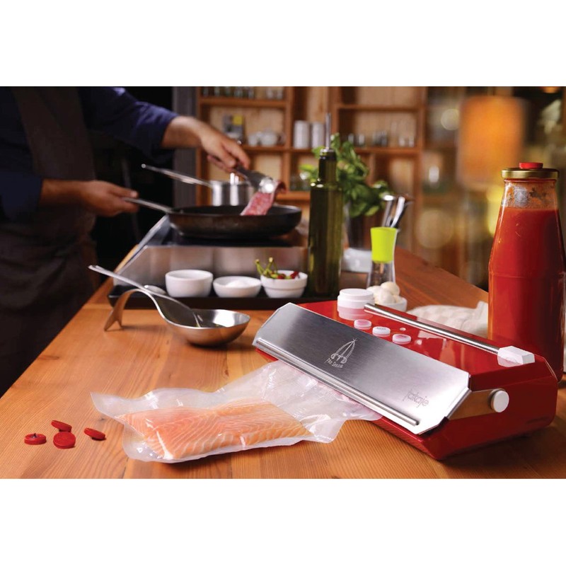 Paderno World Cuisine A4982341 Sous Vide Bags (50 Pack), Clear