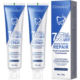 2 Pcs Hydroxyapatite Toothpaste, Deep Cleaning Care Repair Tooth Oral Health Fresh Breath.