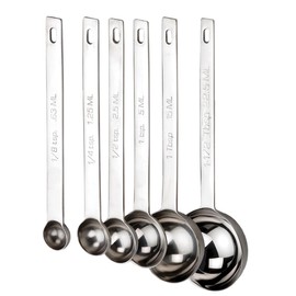 RSVP International Endurance Kitchen Collection Open Stock Measuring Spoon, Stainless Steel, Dishwasher Safe, 0.5-Teaspoon