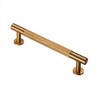 Carlisle Brass FTD700 Satin Brass Knurled Cabinet Pull Handle 128mm