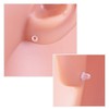 EBOOT Plastic Earring Posts and Backs Clear Earring Pins Ear