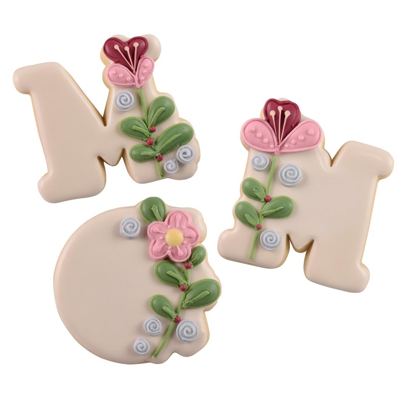 R&M International 5145 Mom Letters Mother's Day 3-Piece Cookie Cutter