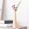 22cm Ceramic Flower Vase Beige Single Flower Tall Conical Vase
