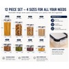 12PCS Food Storage Containers with Lids - Plastic Kitchen Pantry