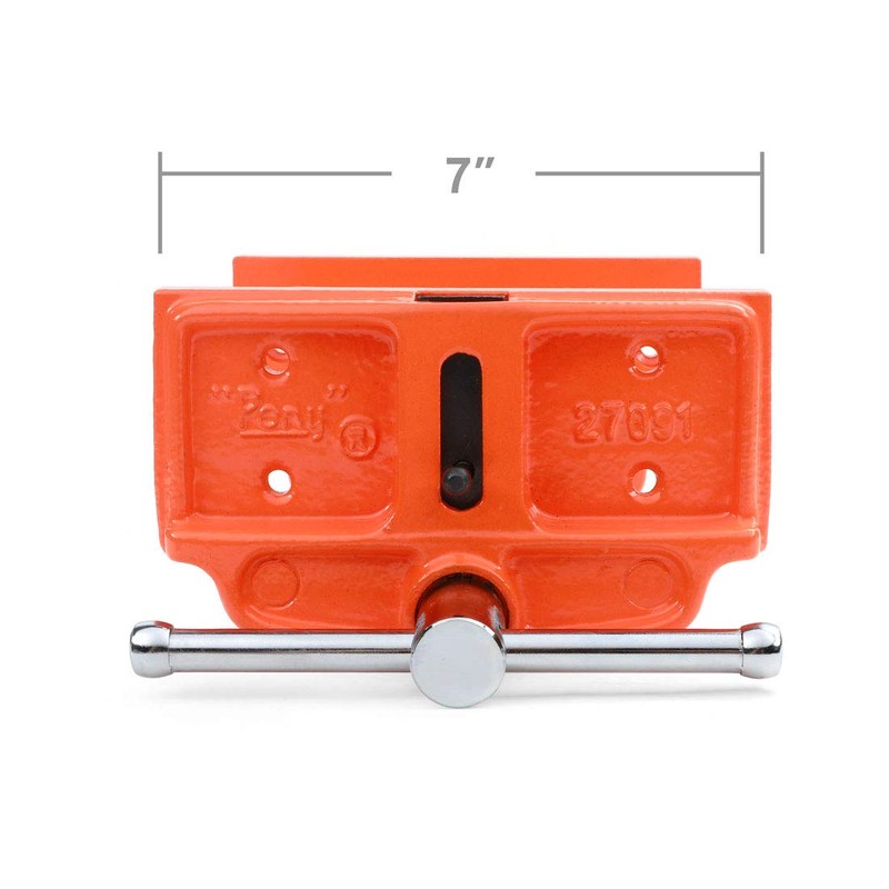 Pony Jorgensen 27091 Medium Duty Woodworker's Vise, Orange, Grey, 9-Inch