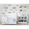 Set of 11 Clouds Wall Sticker Clouds Sky (Baby Blue)