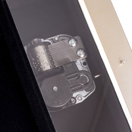 Cottage Garden 50th Anniversary Silvertone Gold Inlay Jewelry Music Box Plays Amazing Grace