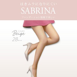 Gunze Women's Thick Stockings, 2 Pairs Set, Sabrina, Fondation Effect, 28 Denier Sheer Tights, Natural Vegges, M–L