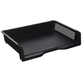 Nakabayashi A4DT-102BK Desk Tray A4 Horizontal Black Document Tray