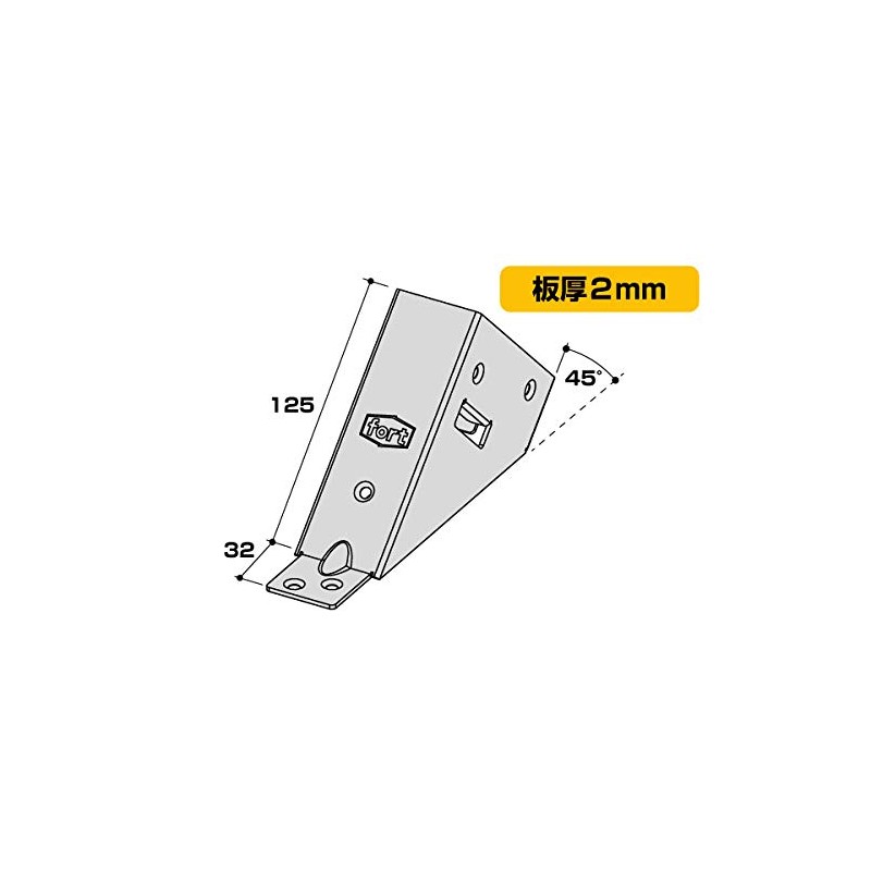 fort FRT-045 Black Painted 2X4 Hardware Corner C3-BK Quantity: 1