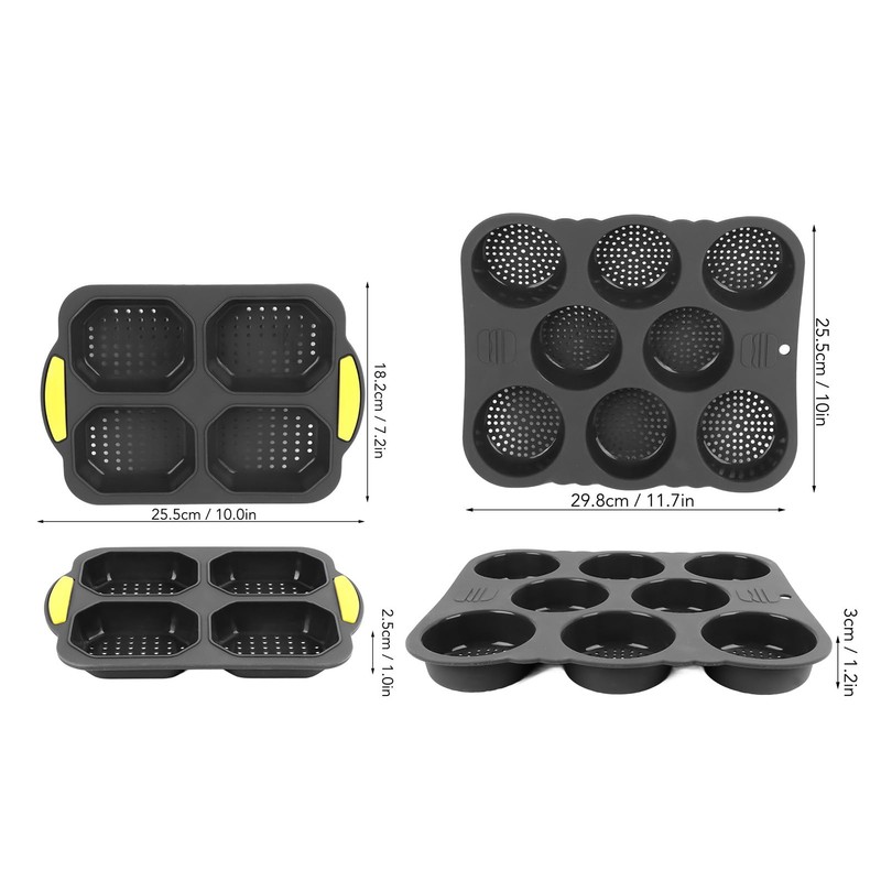 Molde para Pan de Hamburguesa, Molde para Pan de Silicona