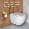 Day Moon™ Brushed Gold Toilet Paper Holder with Shelf, Wipe