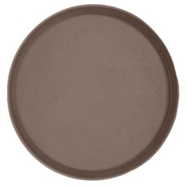 The HC Companies 13 Inch Terrazzo Round Premium Plant Saucer – Indoor Outdoor Plastic Plant Trays for Pots - 13.27"x13.27"x1.18" Chocolate