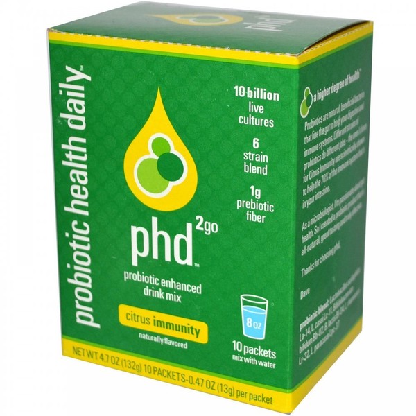 PHD To Go Citrus Boost (10 Packets) 0.58 Ounces