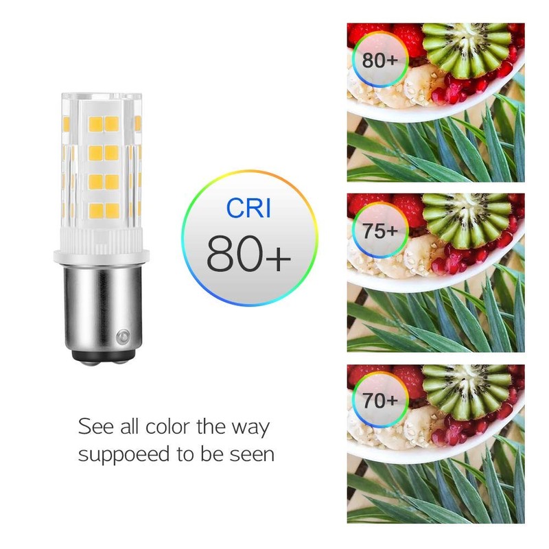 X-Molin 2-Pack Sewing Machine Light Bulb Double Contact Warm White