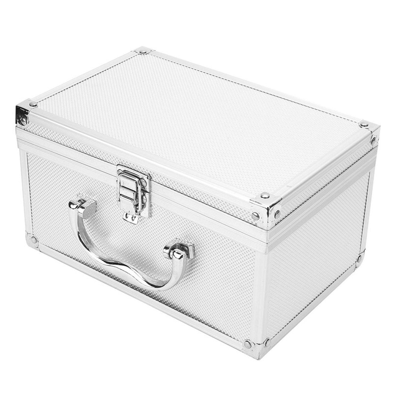 ASHATA Aluminum Hard Case Portable Display Case Tool Case Aluminium