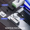 Hub USB C alimentado con alimentación, Hub USB PULWTOP compatible