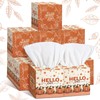 Bencailor 12 Pack Christmas Facial Tissues Cube Boxes Thanksgiving Facial