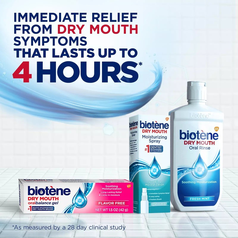 biotène Biotene Dry Mouth Management Kit Mouthwash Spray Gel Oral