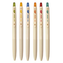 Limited Edition Gel Ballpoint Pen, Juice/Juice, Classic Color, 0.02 inch (0.5 mm), 6 Color Set [Smoothie]
