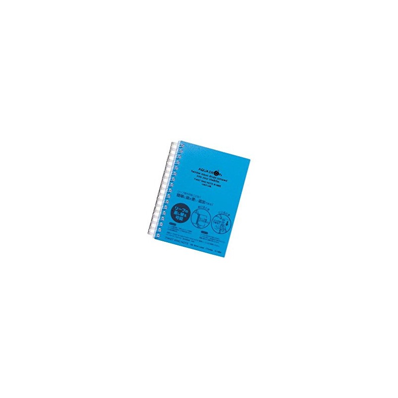 Lihit lab AQUA DROPs N-1665-8 Twist Note (Thick), 8 Blue,
