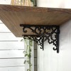 [Set of 2] Shelf Bracket, Iron Antique Style Bracket, Cast