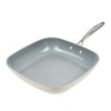 Goodful Ceramic Nonstick 11 Inch Grill Pan, Dishwasher Safe Pots