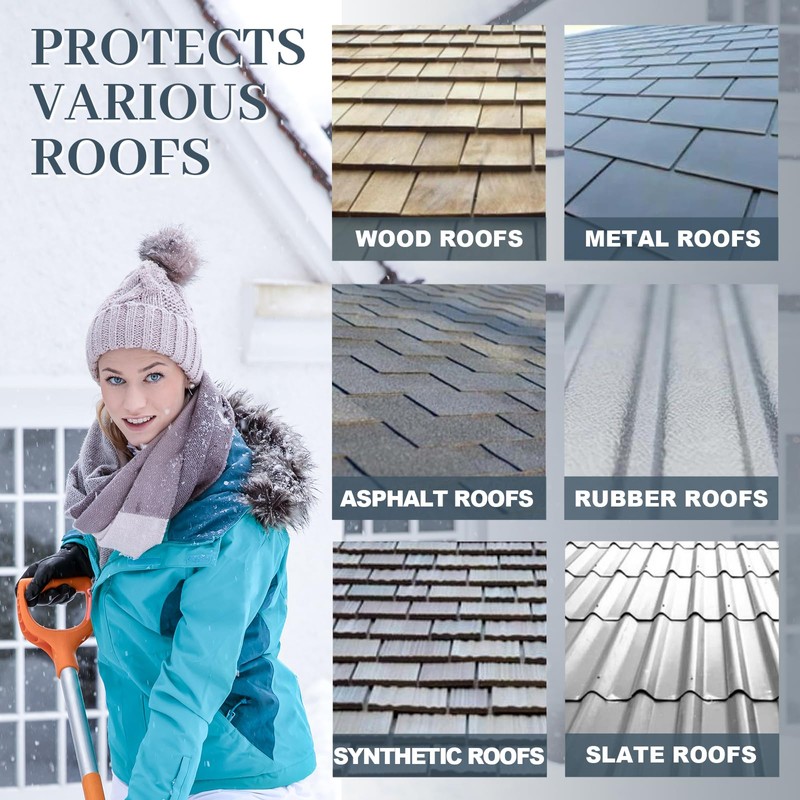 MAXKOSKO Gutter Heater for Roof Snow Melting, Self Regulating Heating