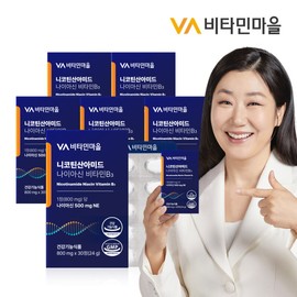 Vitamin Village Nicotinamide Niacin Vitamin B3 30 tablets x 6 boxes (total 6 months supply) / 비타민마을 니코틴산아미드 나이아신 비타민b3 30정 x 6박스 (총6개월분)