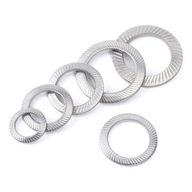 CONPHERON Safety Washers Stainless Steel A2 Non-Slip Locking Washers Stainless Steel Discs M4 90 Pieces