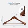 Premium Wooden Hangers– Durable Coat Hangers for Closet, Sweater Hangers