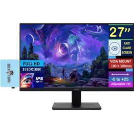 acer 27" Vero V7 V277 E FHD IPS Home & Office Monitor w/AMD FreeSync, 4ms RT, 100Hz Refresh, VESA Mount, HDMI, VGA & Dockztorm Hub, (UM.HV7AA.E01-2025 Model)