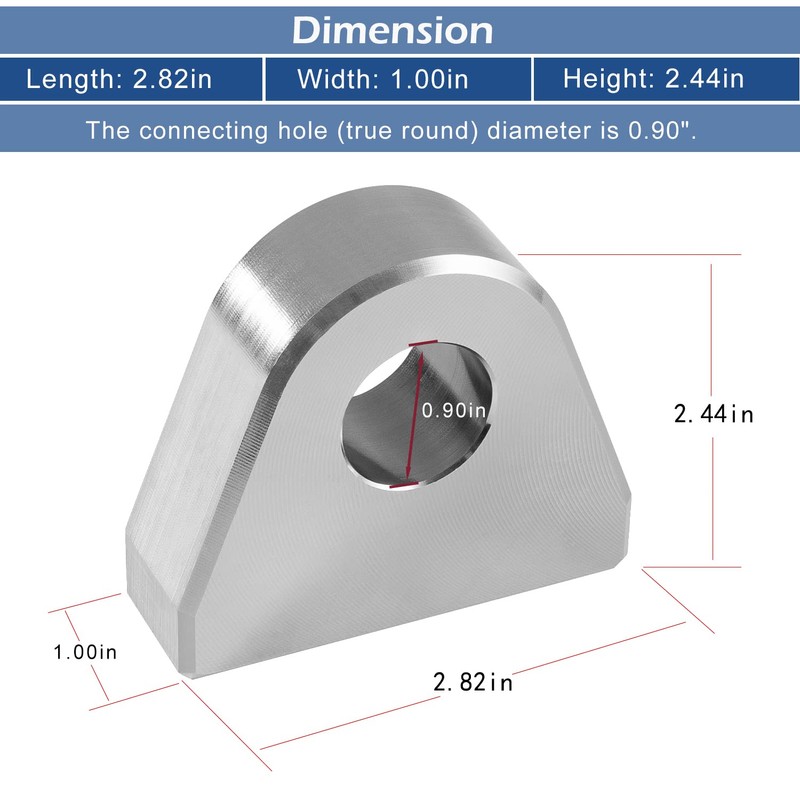 Weld on Shackle/Clevis Mounts 1" Thick Steel (Pack of 2)